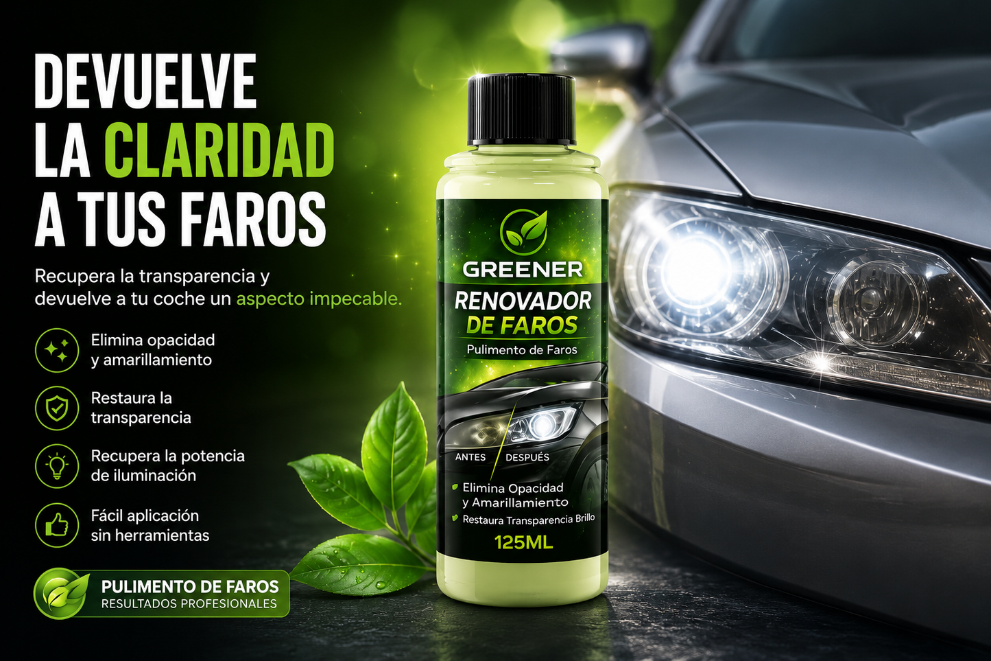 Cera Anti Arañazos / Limpia Faros 125ml